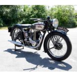 NORTON; a 1935 model 18, engine 490cc, in silver and black, registration AAK 952.Condition Report: