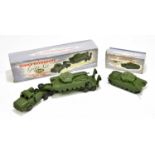 DINKY SUPERTOYS; two boxed military models no.698 Tank Transporter with Tank and no.651 Centurian