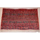 An Afghan Ersari Juval rug, 170 x 108cm.Condition Report: Some fraying throughout no obvious signs