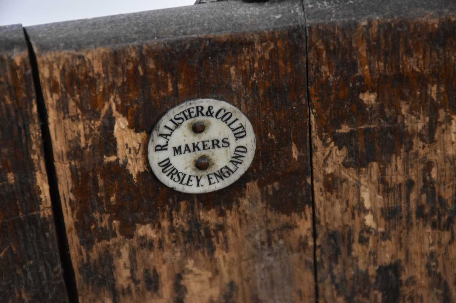 A copper coal bucket, together with a oak and brass bound log bucket. - Image 2 of 2