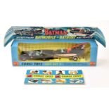 CORGI; a boxed gift set, no.3, Rocket Firing Batmobile, Batboat and Trailer, with open instruction