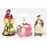 ROYAL DOULTON; three figures, HN 1844 'Odds and Ends' (af), HN 1901 'Penelope' & HN 564 'The