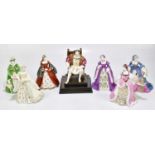 WEDGWOOD; seven limited edition figures, Henry VIII and his six wives, each with outer box.Condition