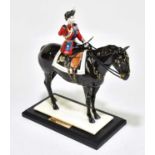 COALPORT; a limited edition figure 'Trooping the Colour' no.52/450, on rectangular plinth base,