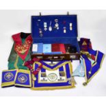 MASONIC INTEREST; a collection of Masonic items and regalia, many related to the Phrygian Lodge,