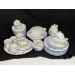 ROYAL DOULTON; a 'Windermere' pattern part dinner/tea service, to include a teapot, a coffee pot,