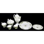 WEDGWOOD; an extensive tea and dinner service decorated in the 'Petersham' pattern, various items to