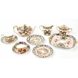 ROYAL CROWN DERBY; a part tea service decorated in the 2541 pattern, comprising a teapot, a twin