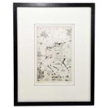 † OROVIDA PISSARO (1893-1968); a limited edition engraving, 'Gazelles', 8/50, signed and dated 1930,