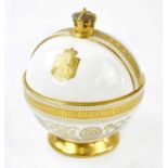MINTON; a limited edition Queen Elizabeth II commemorative orb, 126/600, height approx 15cm.