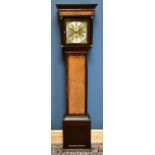 LAKIN, FARNWORTH; an 18th century eight day longcase clock, the brass face set with scrolling detail