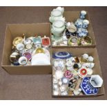 An extensive collection of assorted ceramics, to include novelty teapots, Bunnykins plates, a pair