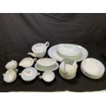 NORITAKE; a dinner/tea service to include twelve dinner plates, twelve side plates, twelve further