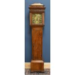 JOHAN'S TORBOCK MANCUNIENSIS; an 18th century oak longcase clock, with single hand dial and Roman