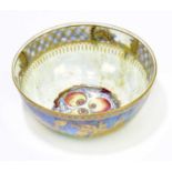 WEDGWOOD; a lustre bowl decorated with dragons, numbered Z4831 to the underside, diameter 16cm.