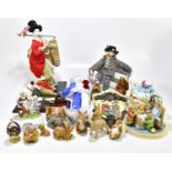 A mixed lot of assorted ceramics and ornaments to include a Royal Doulton model, His Master's