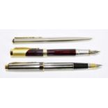 Two fountain pens, to include Jinhao example plus other, together with a Parker pen.