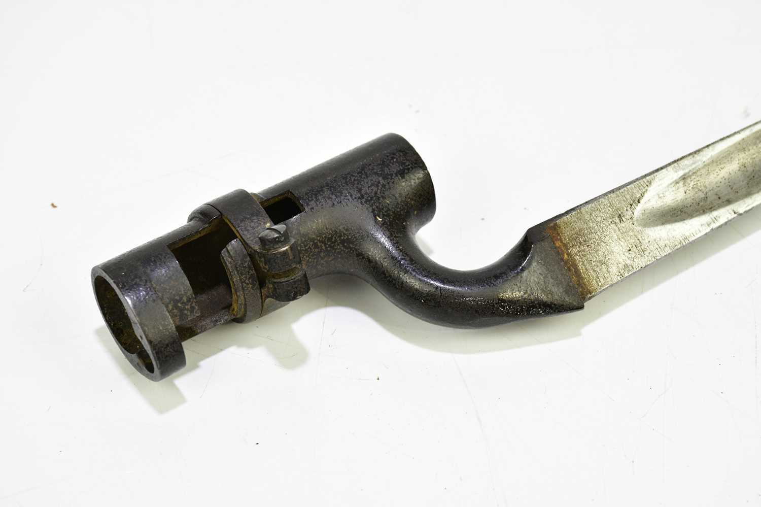 A British 1876 pattern socket bayonet for the Martini Henry rifle, length of blade 55cm, with - Image 3 of 6