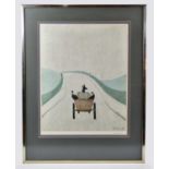 † LAURENCE STEPHEN LOWRY RBA RA (1887-1976); pencil signed limited edition print, 'The Cart', with