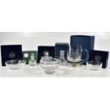 STUART CRYSTAL; a small quantity of cut glass to include bowls, jars, etc.