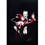 ALEX ROSS; a signed limited edition print, 'Tango with Evil', signed lower right, 12/49, 64 x