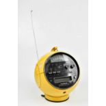 PRINZ SOUND; stereo module, in yellow with chrome effect mounts, height 31cm.