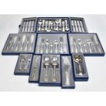 A collection of Debenham's silver plated cutlery, to include fish eaters, sauce ladles, etc, each