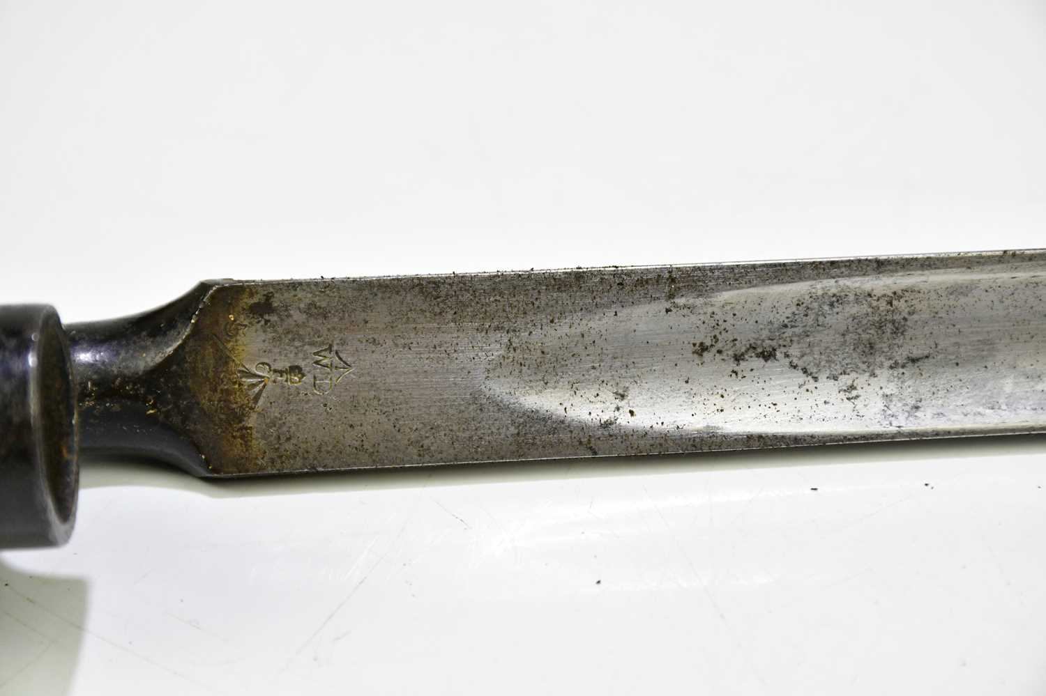 A British 1876 pattern socket bayonet for the Martini Henry rifle, length of blade 55cm, with - Image 4 of 6