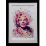 † DANIEL MERNAGH; a signed limited edition textured print, 'Showgirl', signed lower right, 19/95, 50