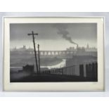 † TREVOR GRIMSHAW (1947-2001); pencil signed lithograph, 'The Viaduct', signed, no. 100/150, 55 x