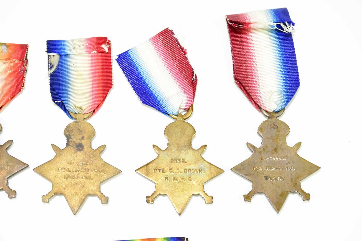 A collection of loose WWI medals comprising six 1914-15 Stars and three Victory Medals, all loose - Image 6 of 7
