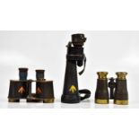 ROSS & CO. LONDON; a pair of military binoculars numbered 79561, a further military issue