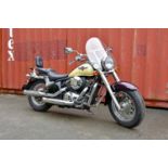 KAWASAKI; a red and cream 1996 Vulcan 800 (VN800), Reg No. N767 JVT, 28,365 miles. PLEASE NOTE