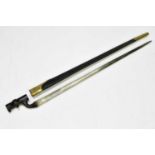 A British 1876 pattern socket bayonet for the Martini Henry rifle, length of blade 55cm, with