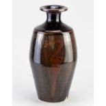 † DAVID LEACH (1911-2005) for Lowerdown Pottery; a tall porcelain shouldered bottle covered in