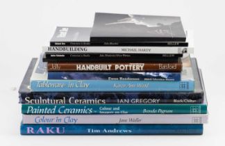 A small collection of books and pamphlets on studio ceramics (12).