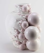 † ANDREA SALVATORI (born 1975); 'Composizione 40100 #9 (Andante con Moto)', a 3D printed glazed