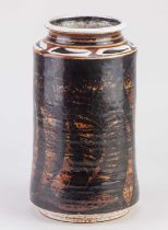 † ALAN CAIGER-SMITH (1930-2020) for Aldermaston Pottery; a tin glazed earthenware albarello vase