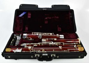 OSCAR ADLER MARKNEUKIRCHEN; a German bassoon, length 132cm, with manufacturers soft case.