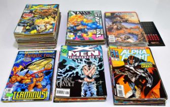 A large collection of mainly Marvel Comics, to include Fantastic Four, X-Men, Alpha Fight, Sabre