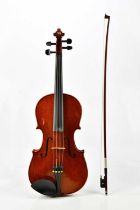 A modern Stentor Conservatoire viola with two-piece back, length 40.5cm, in modern hard case with