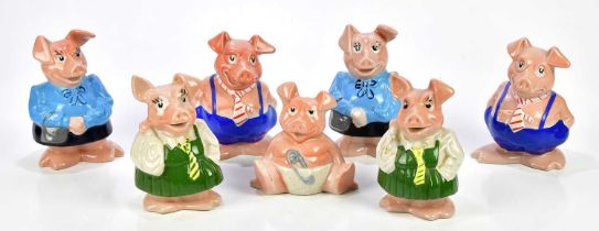 WADE; a collection of seven NatWest pig money banks (7). Condition Report: Light surface wear ,