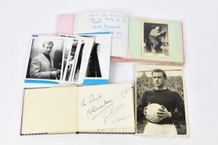 A group of various autographs to include Billy Fury, Tommy Cooper, Vince Eager and various