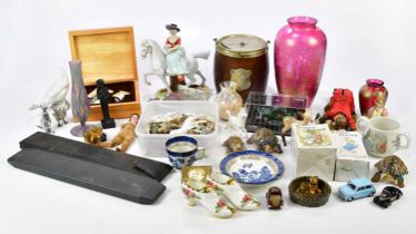A mixed lot of collectors' items and ceramics, including three Beswick Beatrix Potter figures,