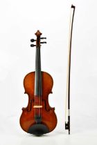 A full size 'Artist Apollo' violin, Style 8, No. 1907, with two-piece back, length 35.7cm, cased