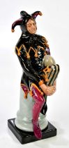 ROYAL DOULTON; a rare figure, 'The Jester', printed 'The property of Royal Doulton Tableware Ltd,