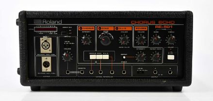 ROLAND; a Chorus Echo RE-501 echo unit. Condition Report: We do not guarantee working order.