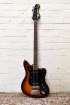 MUSIMA; a del luxe 25 B bass guitar, with case.