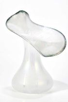 † JOHN DITCHFIELD FOR GLASFORM; a contemporary Jack in the Pulpit vase decorated with iridescent and