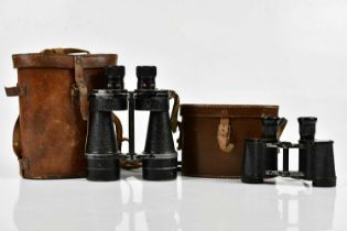 BINO PRISM; a pair of No.5 MKIV X7 binoculars, and a pair of Carl Zeiss 6x30 binoculars (2).